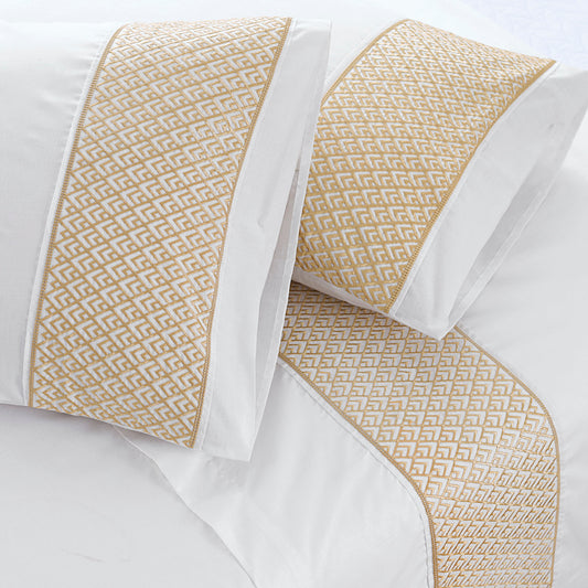 Khaaki Saanjh - Embroidered Bedding Set