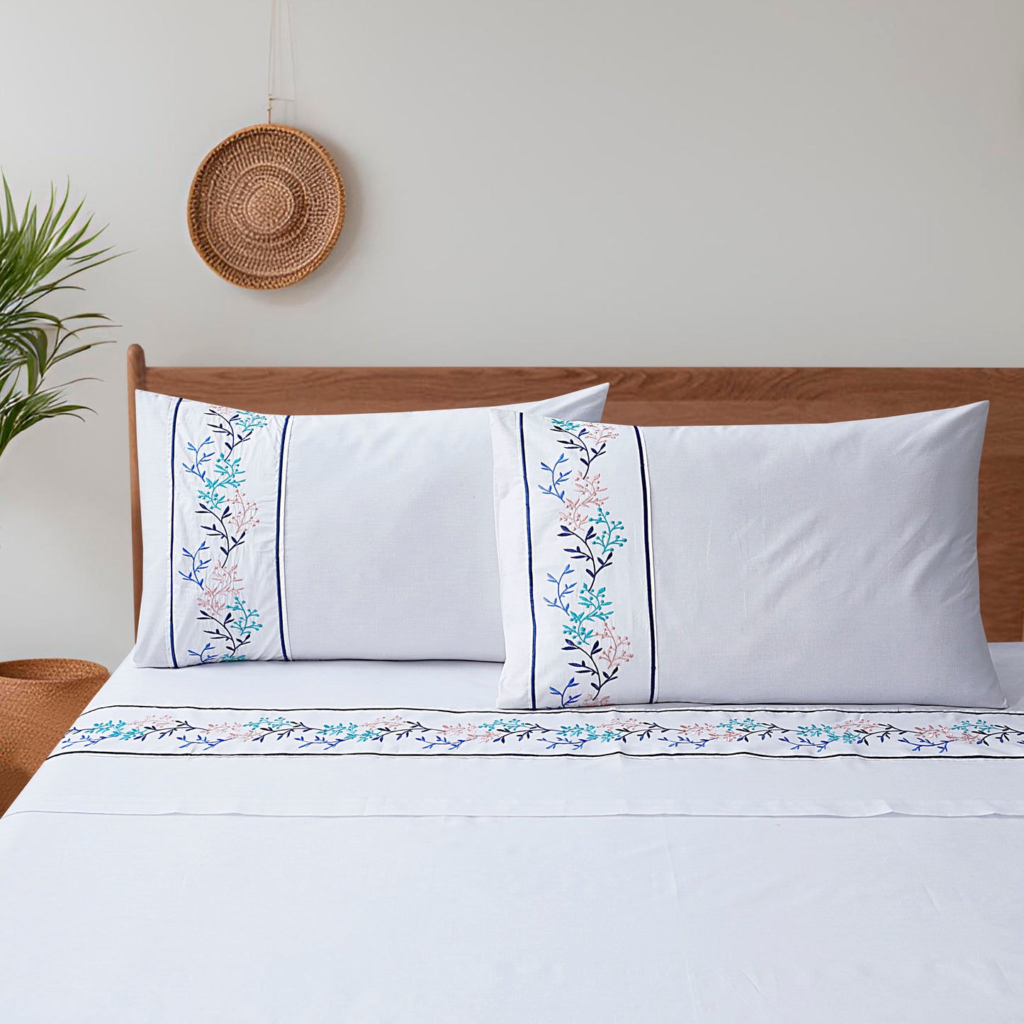 Heavenly Duo - Embroidered Bedding Set