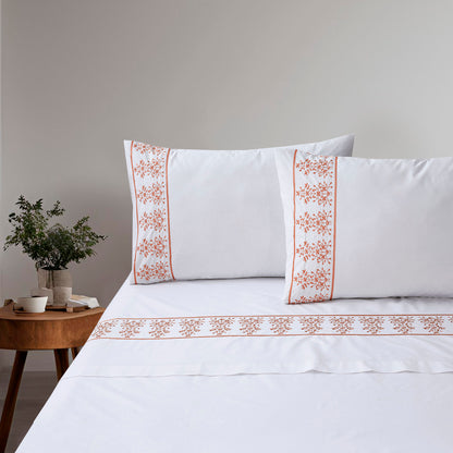 Safaid Gul - Embroidered Bedding Set