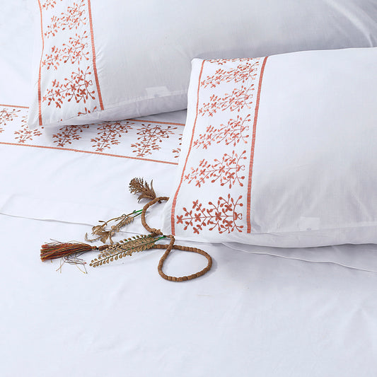 Safaid Gul - Embroidered Bedding Set