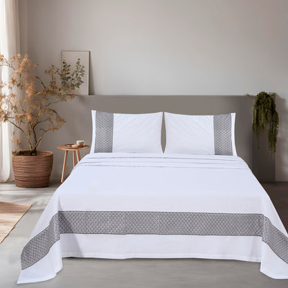 Poetic Allure - Embroidered Bedding Set