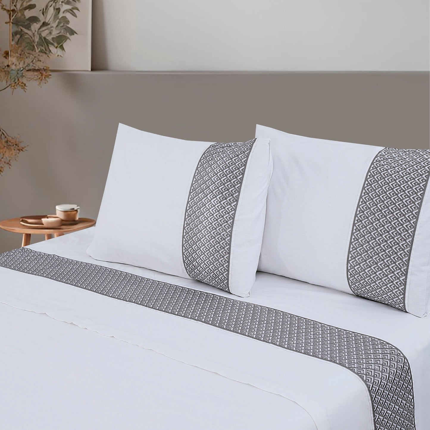 Poetic Allure - Embroidered Bedding Set