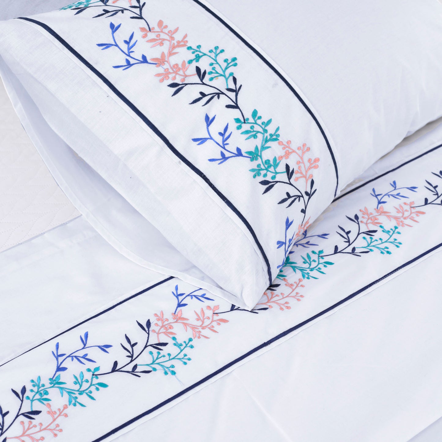 Heavenly Duo - Embroidered Bedding Set