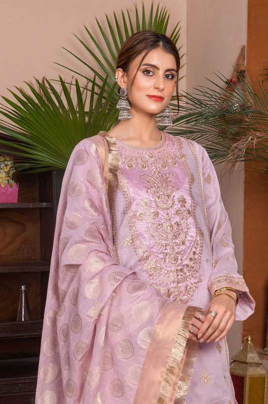 Embroidered | Lawn - Dusky Plum