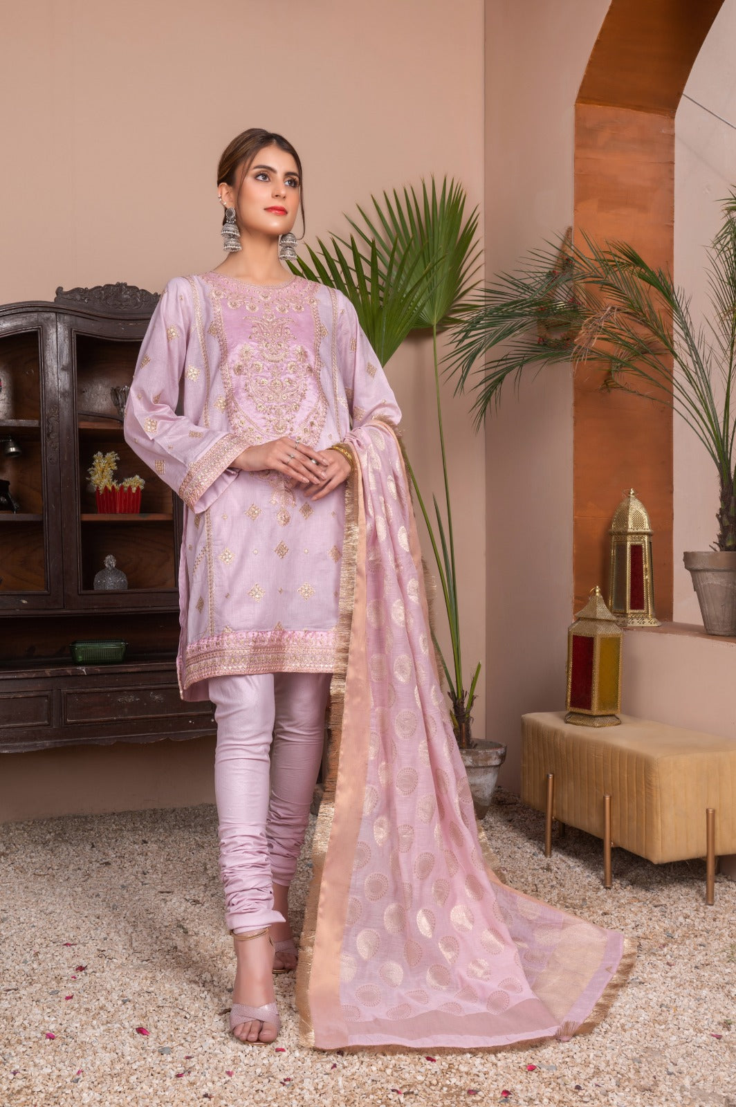 Embroidered | Lawn - Dusky Plum