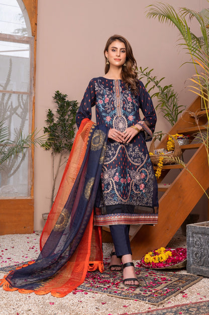 Embroidered | Lawn - Shabnam Noir