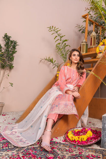 Embroidered | Lawn - Gulbano Rose