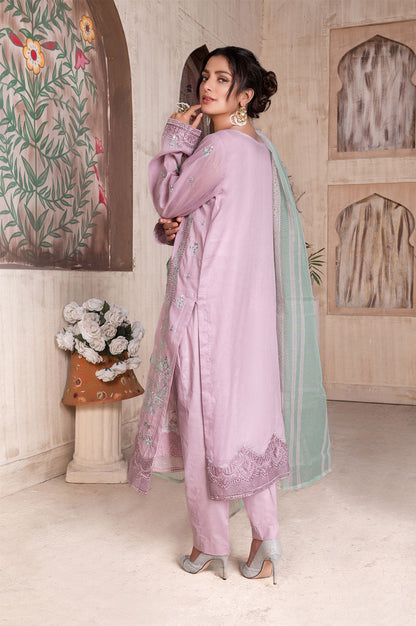 Embroidered | Lawn - Lavender Noor