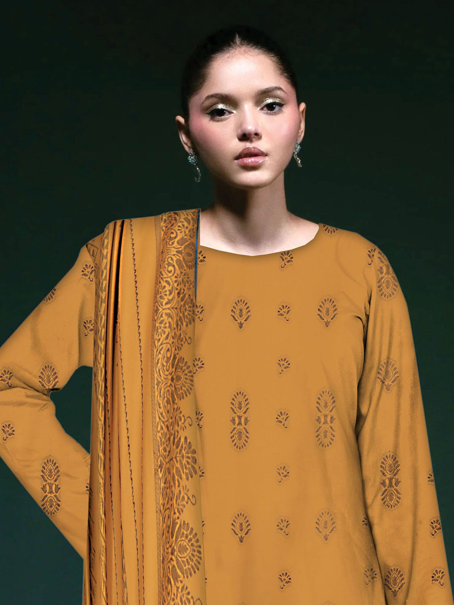 Dyed | Dhanak Jacquard - Mustard